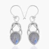 Natural Citrine Silver Earrings