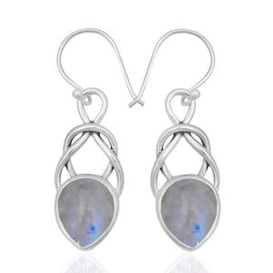 Natural Citrine Silver Earrings