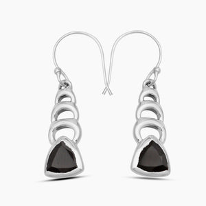 925 Silver Black Onyx Earrings