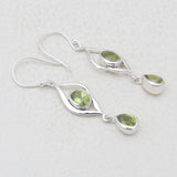 925 Sterling Silver Garnet Earrings