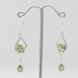 925 Sterling Silver Garnet Earrings