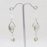 925 Sterling Silver Garnet Earrings