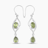 925 Sterling Silver Garnet Earrings