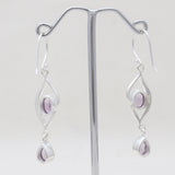 925 Sterling Silver Garnet Earrings