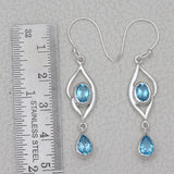 925 Sterling Silver Garnet Earrings