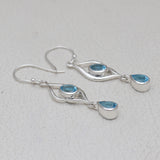 925 Sterling Silver Garnet Earrings