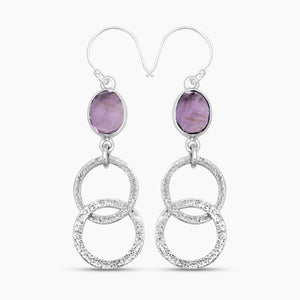 925 Sterling Silver Crystal Earrings
