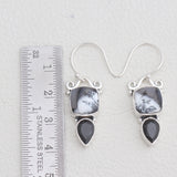 Dendritic Opal Silver Earrings
