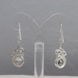 Smoky Quartz Silver Earrings