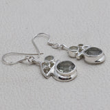 Smoky Quartz Silver Earrings