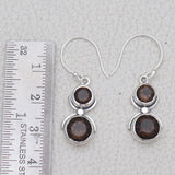 925 Starling Silver Smoky Quartz Earring