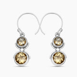 925 Sterling Silver Smoky Quartz Earrings