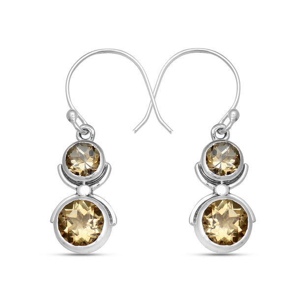 925 Sterling Silver Smoky Quartz Earrings