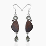 Stromatolite Silver Earrings
