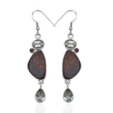 Stromatolite Silver Earring