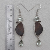 Stromatolite Silver Earring