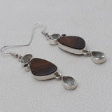 Stromatolite Silver Earring