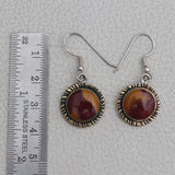 Boulder Copper Turquoise Silver Earring