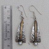 Natural Pearl Silver Earrings