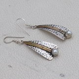 Natural Pearl Silver Earrings