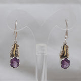 Amethyst Silver Earrings