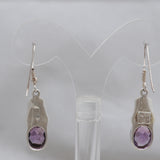 Amethyst Silver Earrings