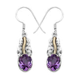 Amethyst Silver Earrings