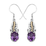 Amethyst Silver Earrings