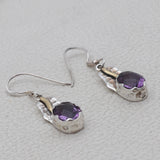 Amethyst Silver Earrings