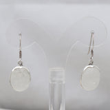 Natural Rainbow Moonstone Silver Earrings