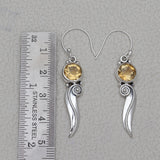 925 Silver Citrine Earring