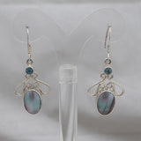 Mabe Pearl Silver Earrings