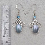 Mabe Pearl Silver Earrings