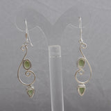 Peridot Silver Earrings