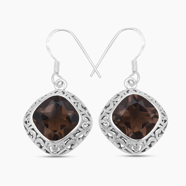 Amethyst Silver Earrings