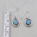 Natural Ethiopian Opal  Silver Earrings