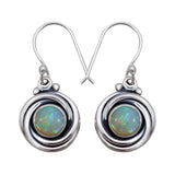 Natural Ethiopian Opal  Silver Earrings