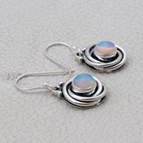 Natural Ethiopian Opal  Silver Earrings