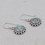 Ethiopian Opal Silver Earrings