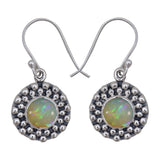 Ethiopian Opal Silver Earrings