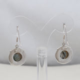 Natural Labradorite Silver Earrings