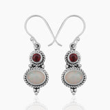 Natural Ethiopian Opal Silver Earrings