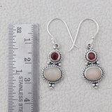 Natural Ethiopian Opal Silver Earrings