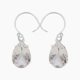 Smoky Quartz Silver Earrings