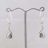 Natural Blue Topaz Silver Earrings