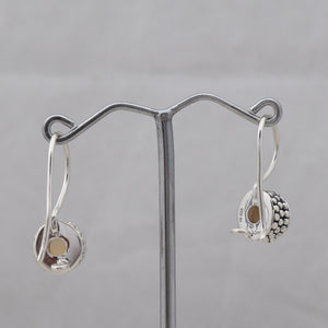 Ethiopian Opal Silver Earrings
