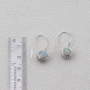 Ethiopian Opal Silver Earrings