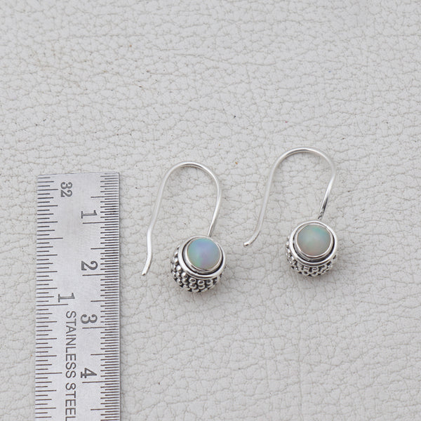 Ethiopian Opal Silver Earrings
