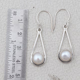 Natural Pearl Silver Earrings