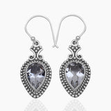 925 Sterling Silver Crystal Earrings